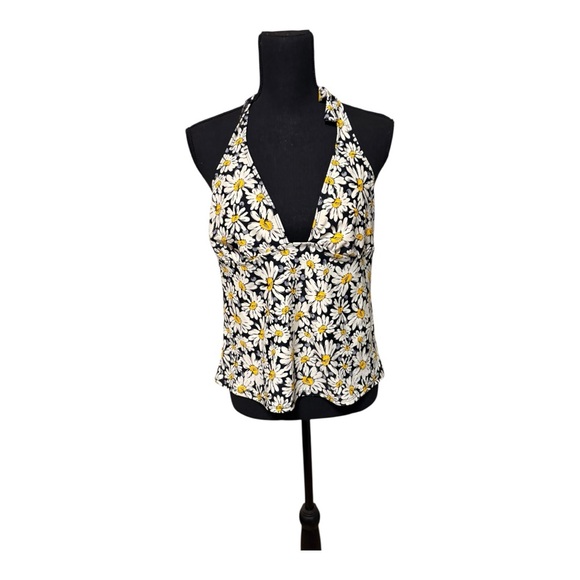 Norma Kamali Tops - Norma Kamali halter top featuring a daisy print. Size XL